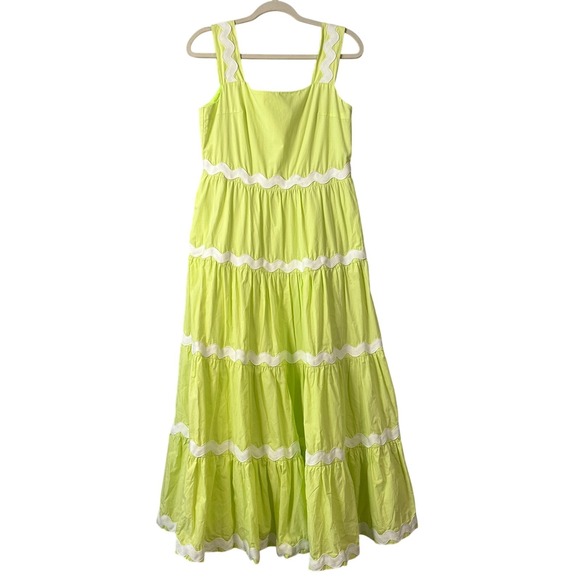 &merci Maxi Dress Tiered Sleeveless Casual Summer Coastal Vacation Dress‎ Small - Picture 2 of 7